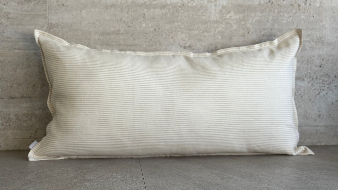 FUNDA COJÍN FLORENCIA LÍNEAS BEIGE