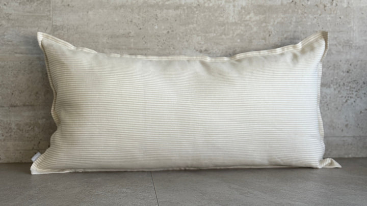 FUNDA COJÍN FLORENCIA LÍNEAS BEIGE