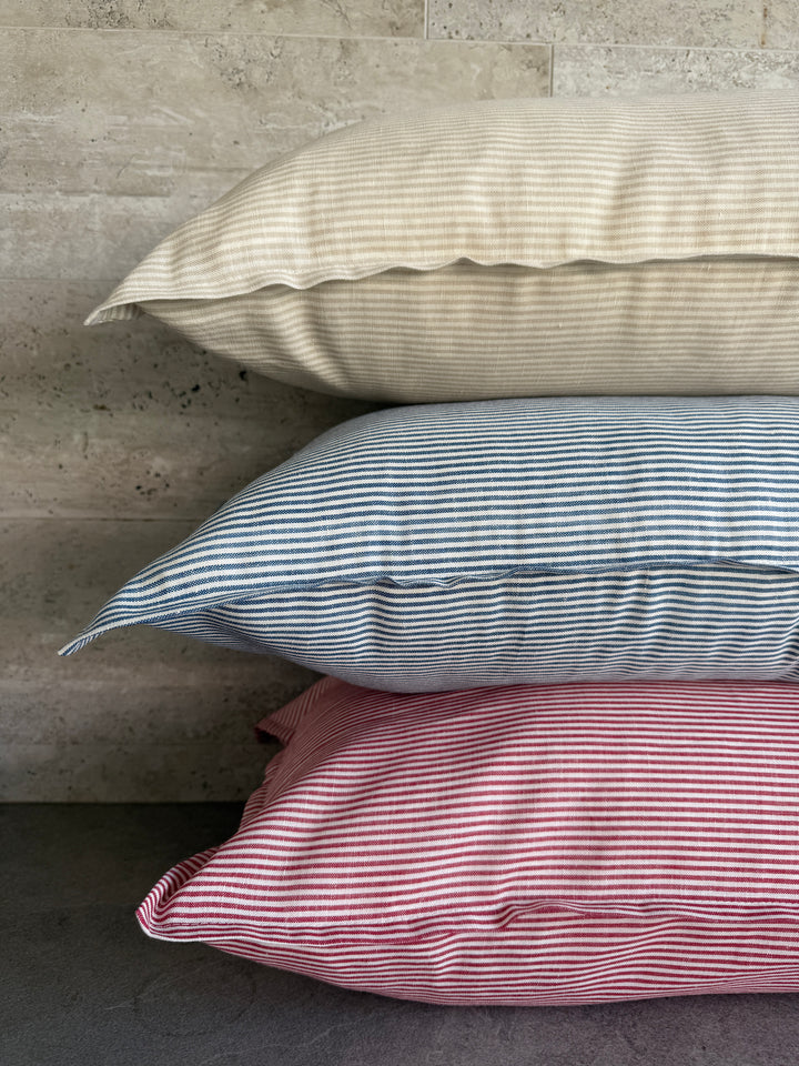 FUNDA COJÍN FLORENCIA LÍNEAS BEIGE