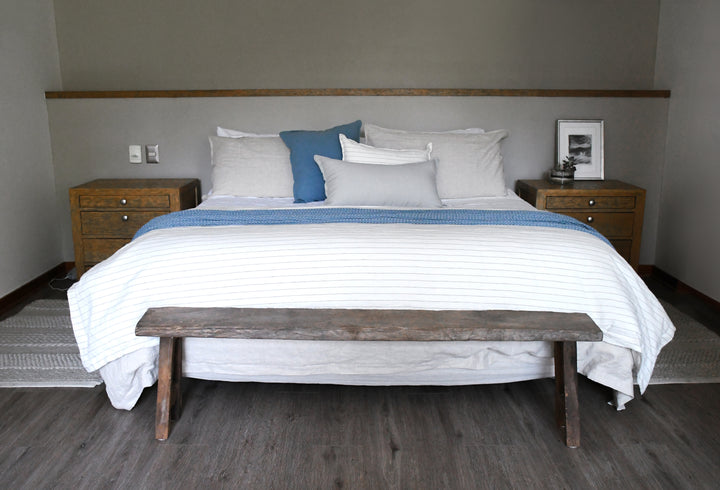 Funda de Cojín Toscana Azul Cuadrado