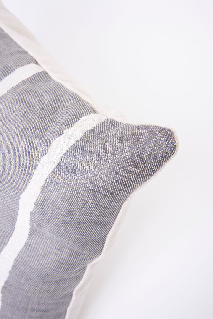 Funda de Cojín Lino Araucaria Gris