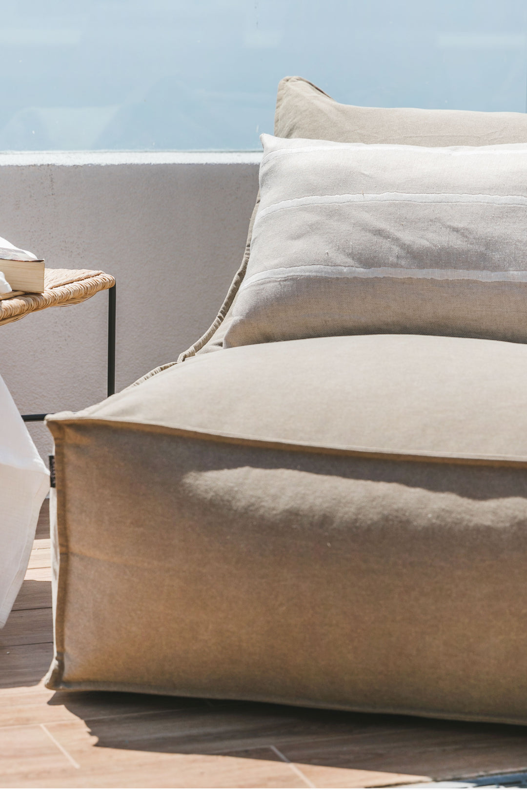 Funda de Cojín Lino Araucaria Beige