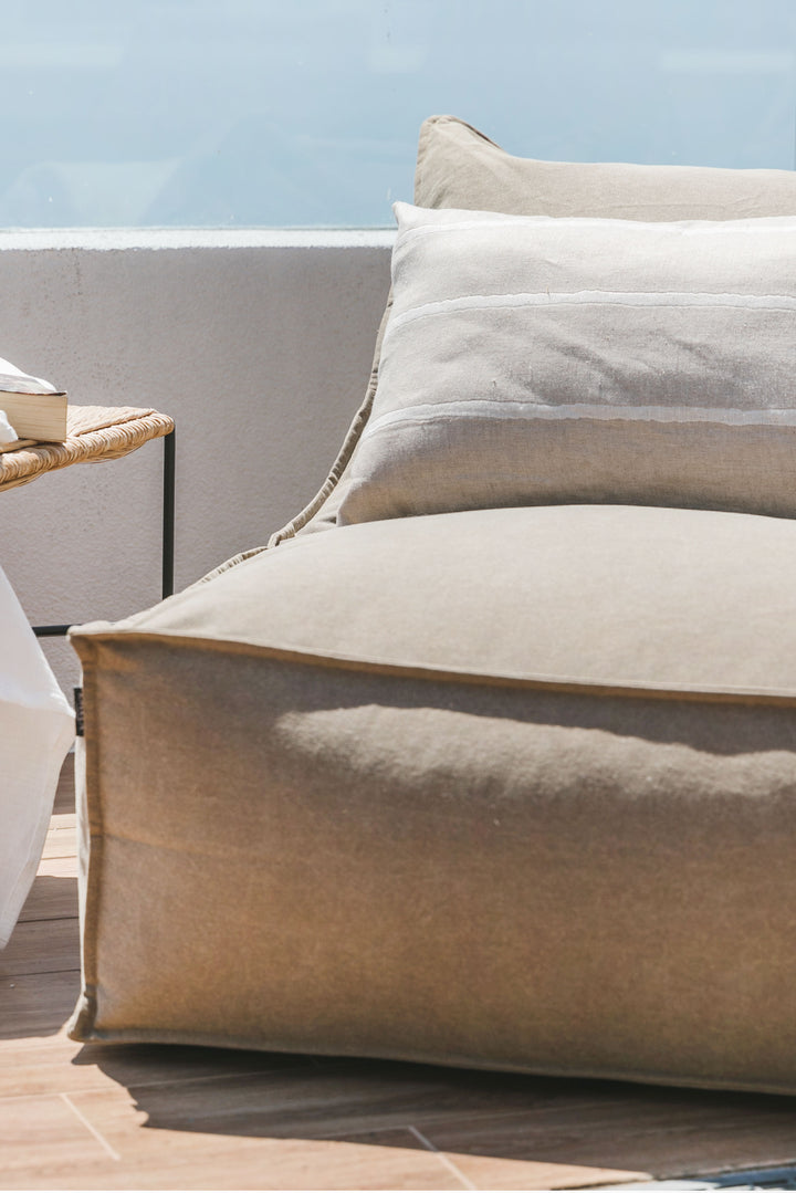 Funda de Cojín Lino Araucaria Beige