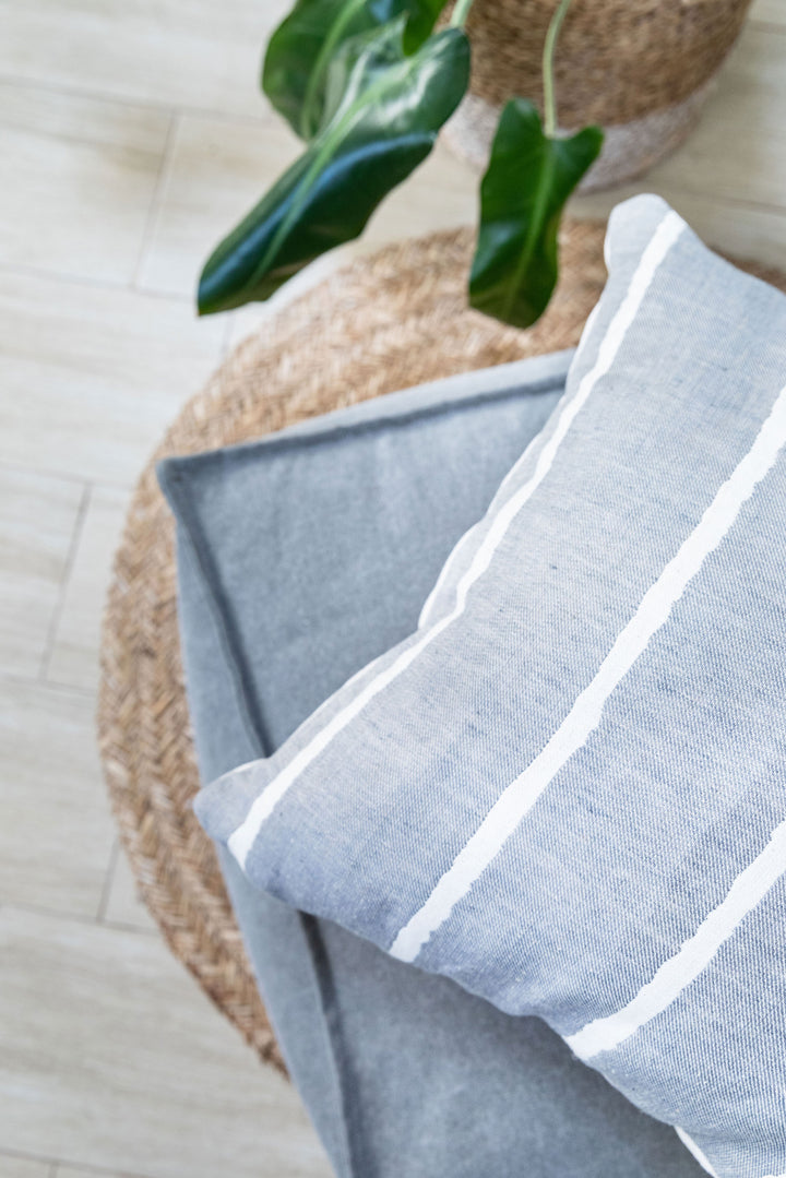 Funda de Cojín Lino Araucaria Gris