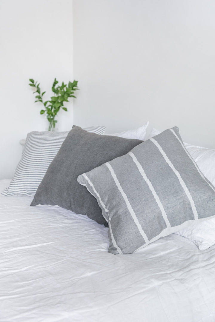 Funda de Cojín Lino Araucaria Gris