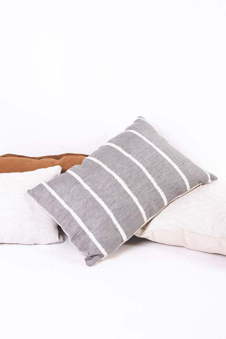 Funda de Cojín Lino Araucaria Gris