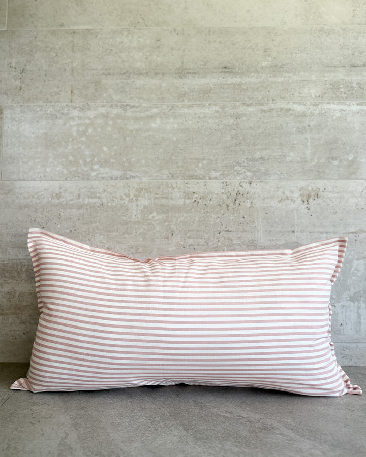 Funda de cojín Rayadita Rosado