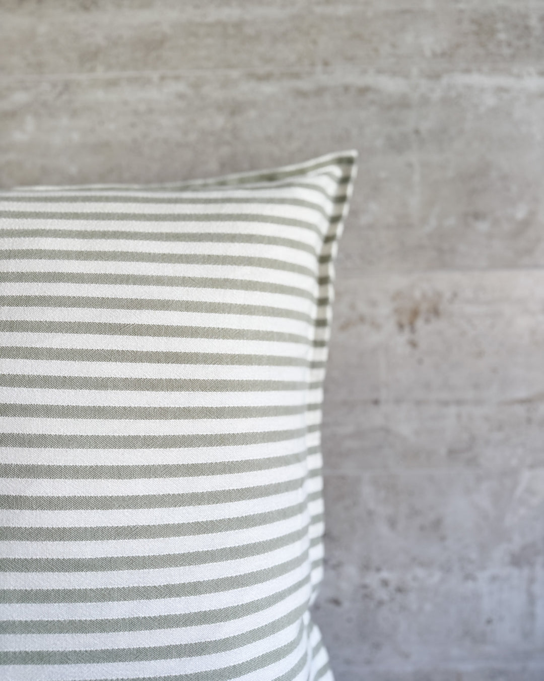 Funda de cojín líneas playa verde