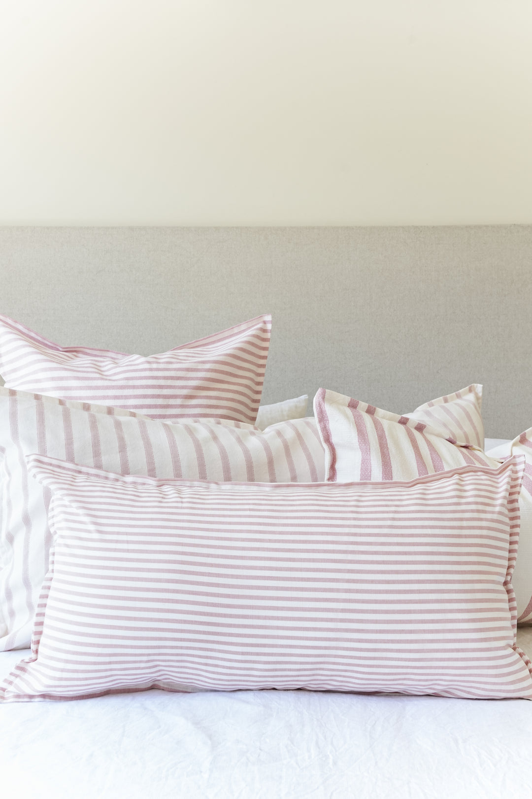 Funda de cojín Rayadita Rosado