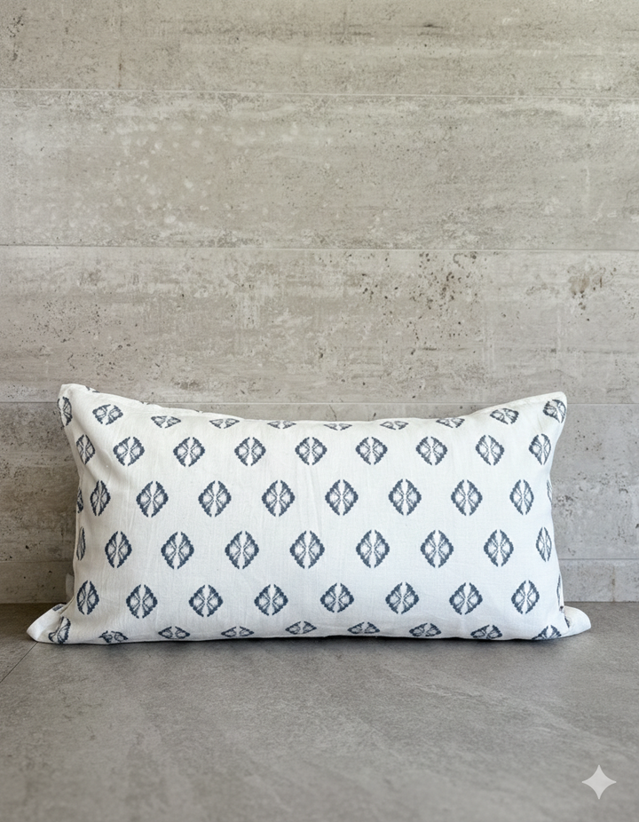 Funda de cojín diseño azul Cannes