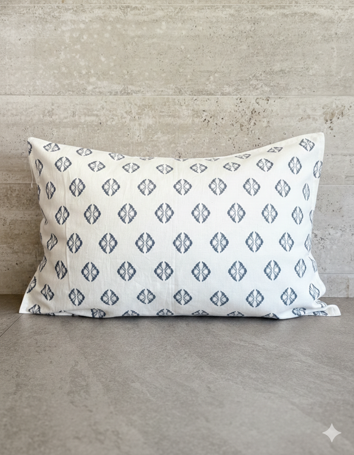 Funda de cojín diseño azul Cannes