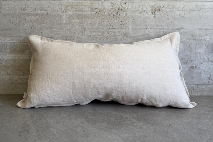 FUNDA COJÍN LINO NATURAL BEIGE